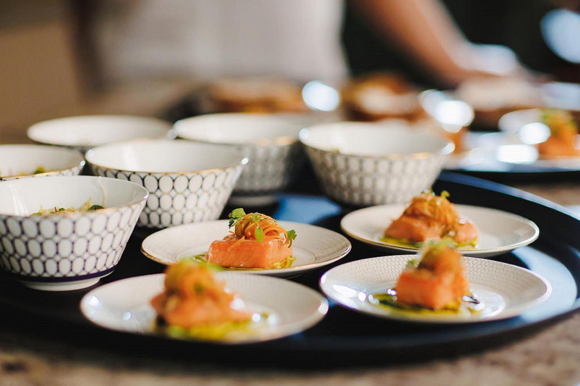 Stock Exchange Hotel, Manchester, Autograph Collection מראה חיצוני תמונה Salmon prepared for a party